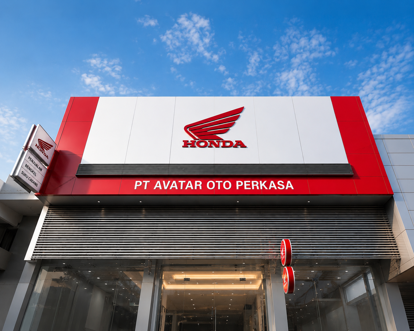 Gedung Dealer Honda PT Avatar Oto Perkasa Batam